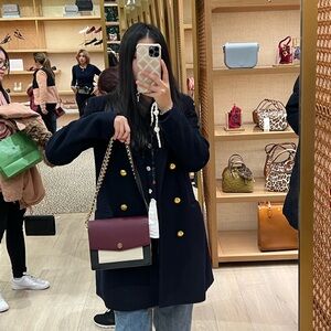 NWT Tory Burch Robinson Saffiano Leather Convertible Shoulder Bag Crossbody Bag